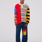 Las Rayitas colorful Striped Knitted Polo  