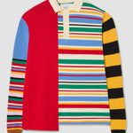 Las Rayitas colorful Striped Knitted Polo  