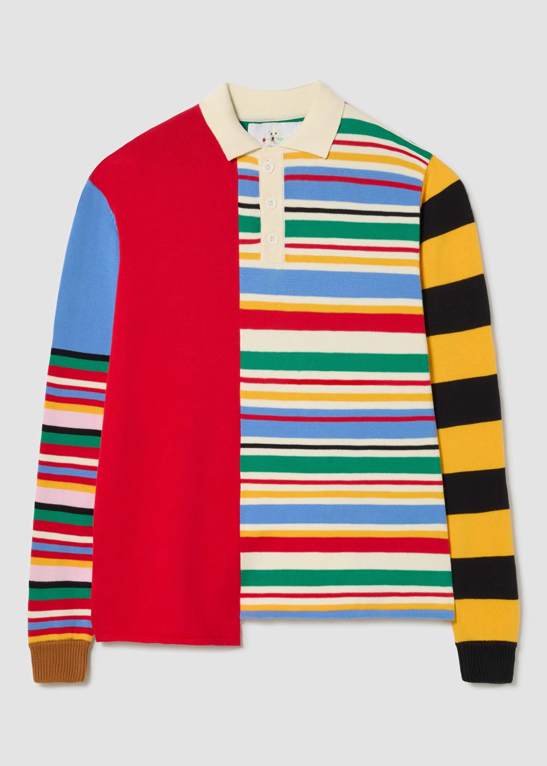 Las Rayitas colorful Striped Knitted Polo  